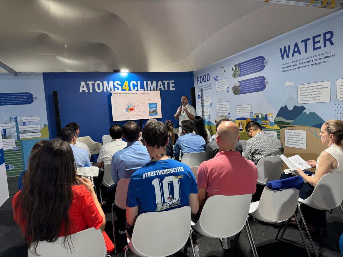 iaeaorg's tweet image. Today at the #Atoms4Climate Pavilion at #COP30, we showcased the progress of the #Atoms4NetZero Initiative which aims to support countries unlock the potential that nuclear energy has in the clean energy transitions while ensuring energy and resilient of energy systems.

The