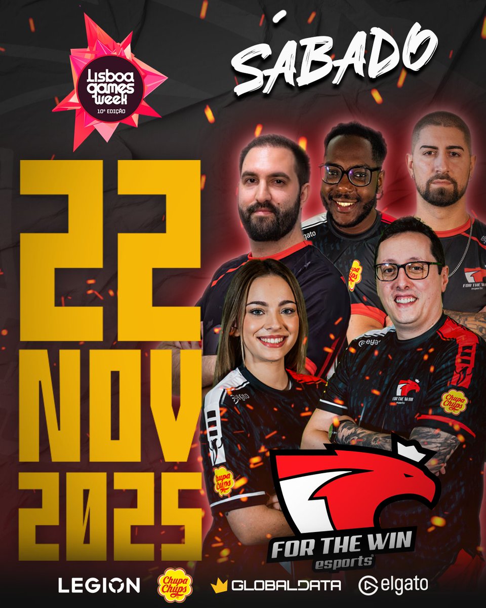 ftwesports's tweet image. 🔥 SÁBADO, 22 DE NOVEMBRO 🔥

Prepara-te: a FTW leva a energia máxima ao Lisboa Games Week com @zorlaKOKA,  Possessivo, @0ficial_pi , @iamgabitavares  e @Joaos92lol!

📸 Momentos únicos
✨ Boa vibe garantida

Marca já na agenda e aparece para viver isto connosco!
