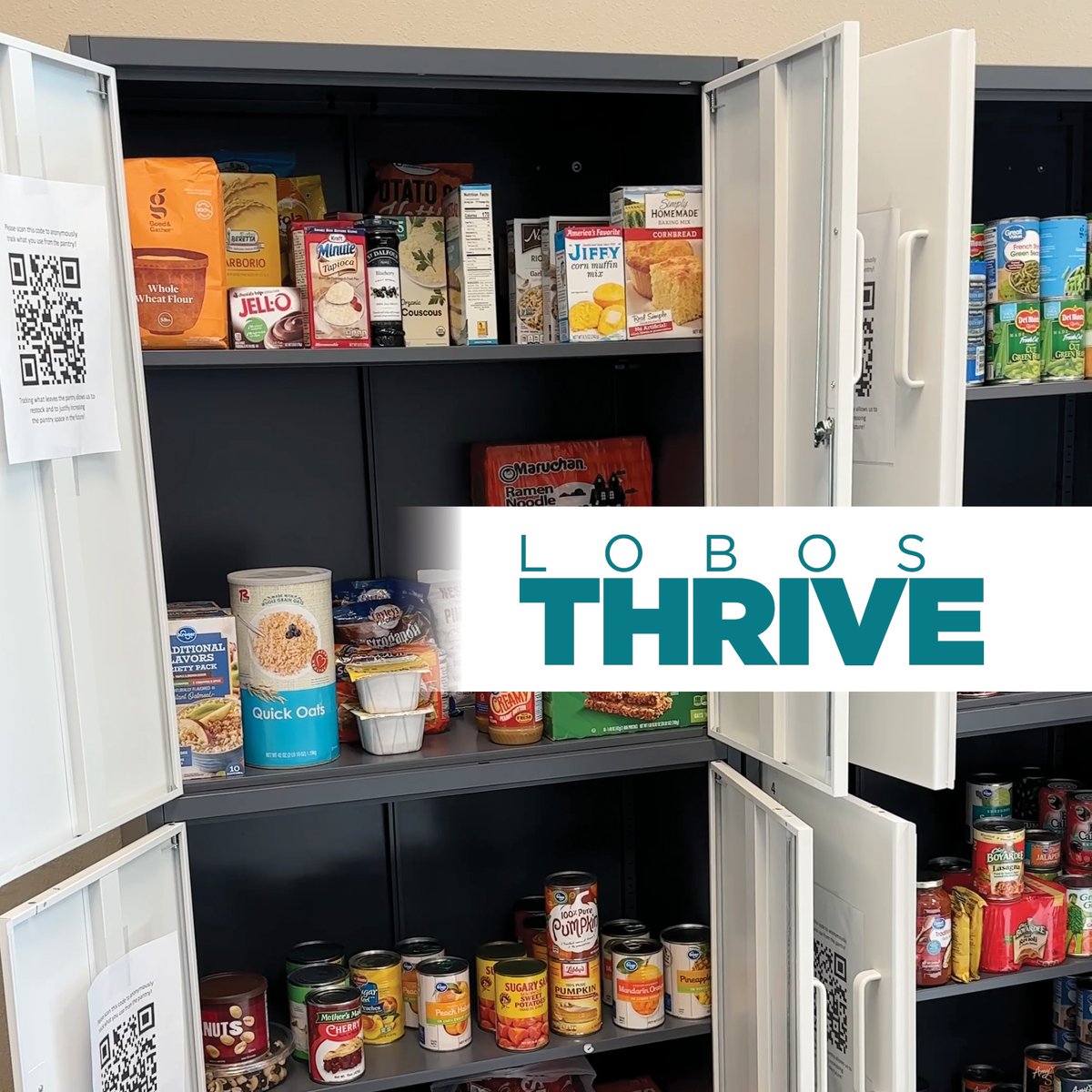 The HSC Food Pantry supports UNM Health students, patients, and families with meals and essentials.

Help keep the shelves full this holiday season: unmfund.org/lobosthrive

#LobosThrive #HSCFoodPantry