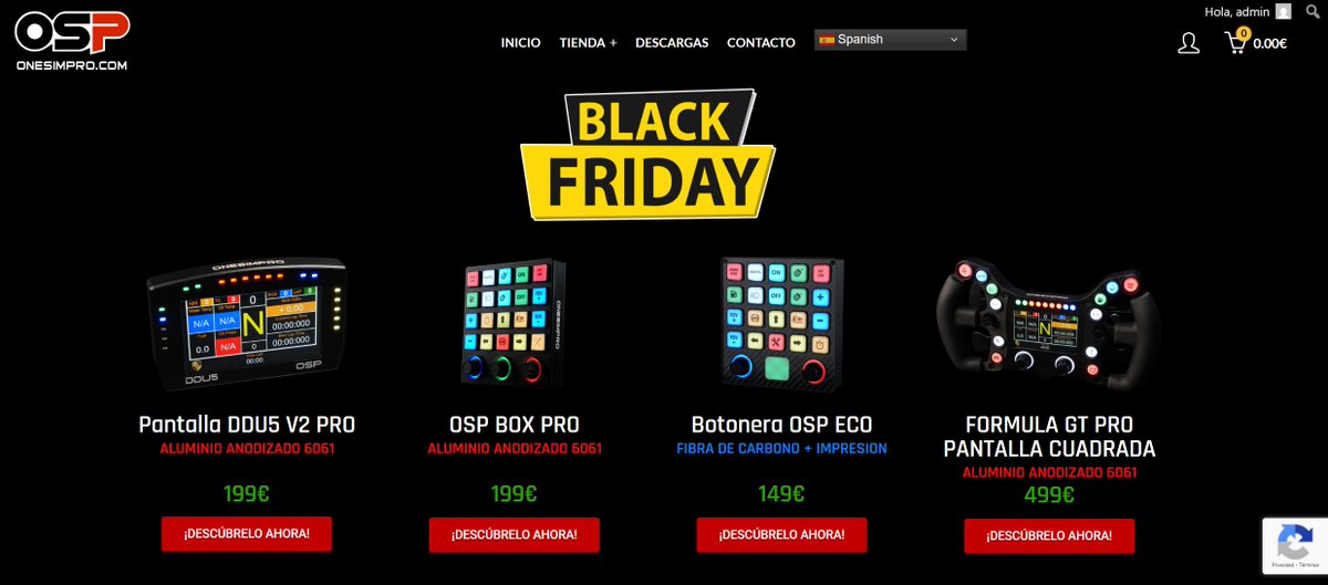 Activado el Black Friday en la web.
onesimpro.com