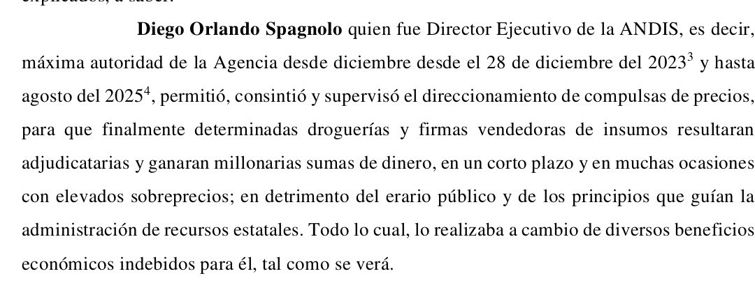 MartnPeiretti1's tweet photo. 🚨AHORA🚨 Causa ANDIS. La Fiscalía comprobó que Diego Spagnuolo, abogado de Javier Milei, formó una banda de delincuentes que saquearon la plata del Estado que era para los discapacitados. Crueles, delincuentes.
Los hermanos Milei armaron una asociación ilícita. https://t.co/q3EGpyTefB