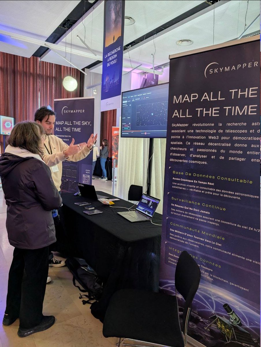 Skymapperspace's tweet photo. Weekends are for learning, sharing and connecting! And that's exactly what the SkyMapper team did at #ExplorEspace in Paris 🇫🇷

13,000+ visitors, immersive experiences and inspiring lectures.

Thank you for the opportunity to share our mission to map all the sky, all the time. https://t.co/PVW3HPIX0i