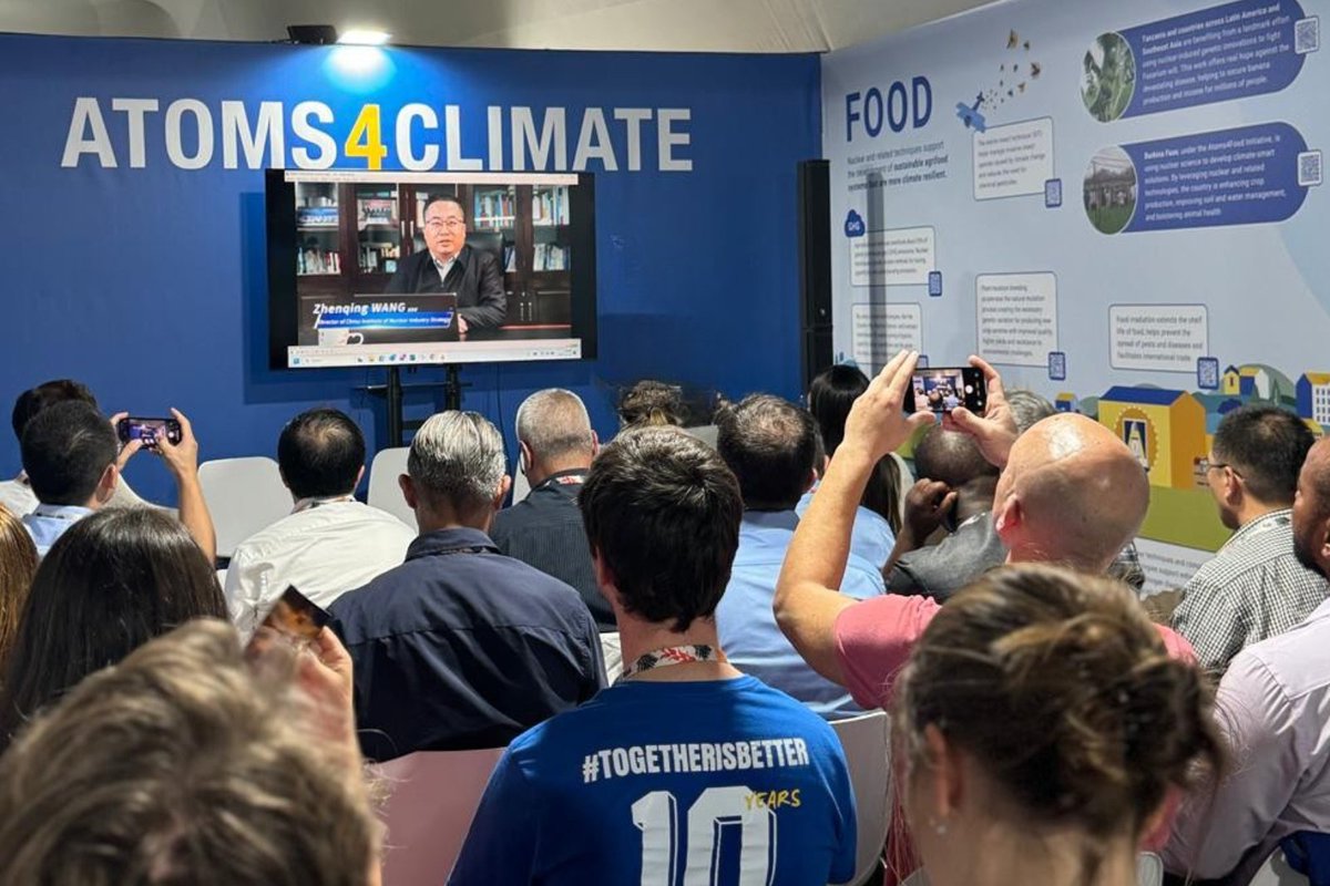 iaeaorg's tweet image. Today at the #Atoms4Climate Pavilion at #COP30, we showcased the progress of the #Atoms4NetZero Initiative which aims to support countries unlock the potential that nuclear energy has in the clean energy transitions while ensuring energy and resilient of energy systems.

The
