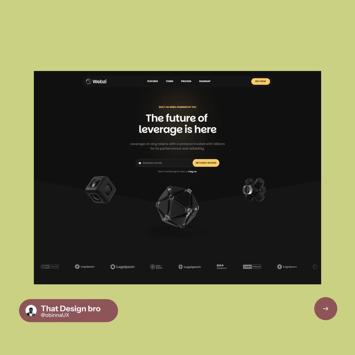 obinnaUX's tweet image. Web3 project website inspiration 🚀🚀👩‍🚀🪐

Bookmark for next time