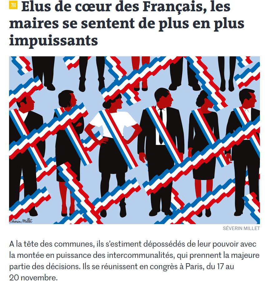 Le Monde sort un papier sur les maires en y représentant des députés.