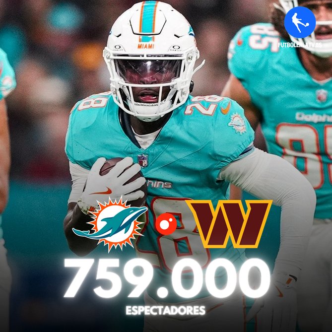 La NFL de fútbol americano en el Bernabéu tuvo una audiencia de 759.000 espectadores en España. La tanda de penaltis de la final de la Eurocopa de fútbol femenino tuvo 8 veces más de audiencia con 6.000.000 de espectadores.