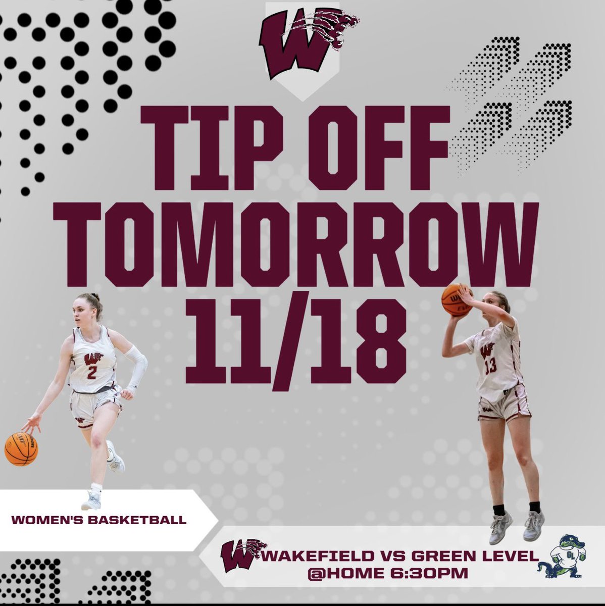 Its that time of year. The most exciting team in the country takes the court @ home vs Green Level Tuesday 11/18 6:30pm 

With that being said tonight we will start team reveals at 7pm sharp‼️ 

We will do a Jersey and shorts giveaway to the 1st 25 wackos in the gym