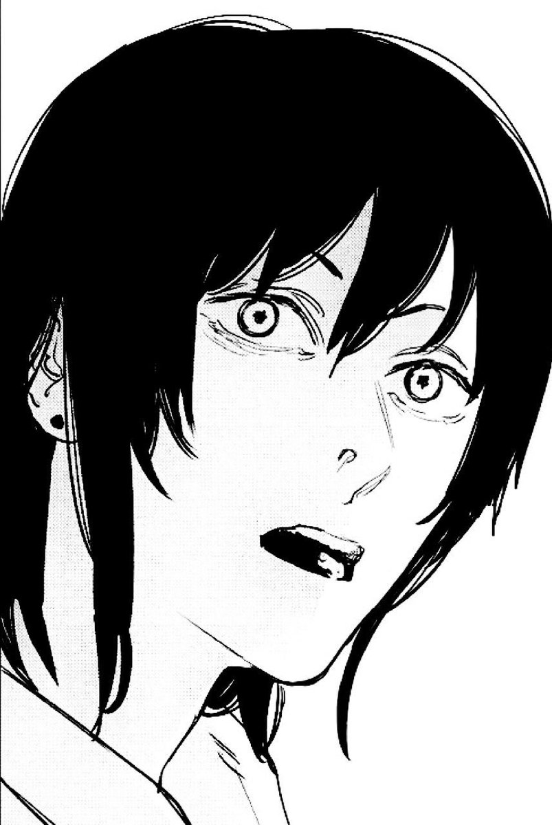 softboyaki's tweet image. i imagine aki genderbent is just aki. he looks like his mom 😭