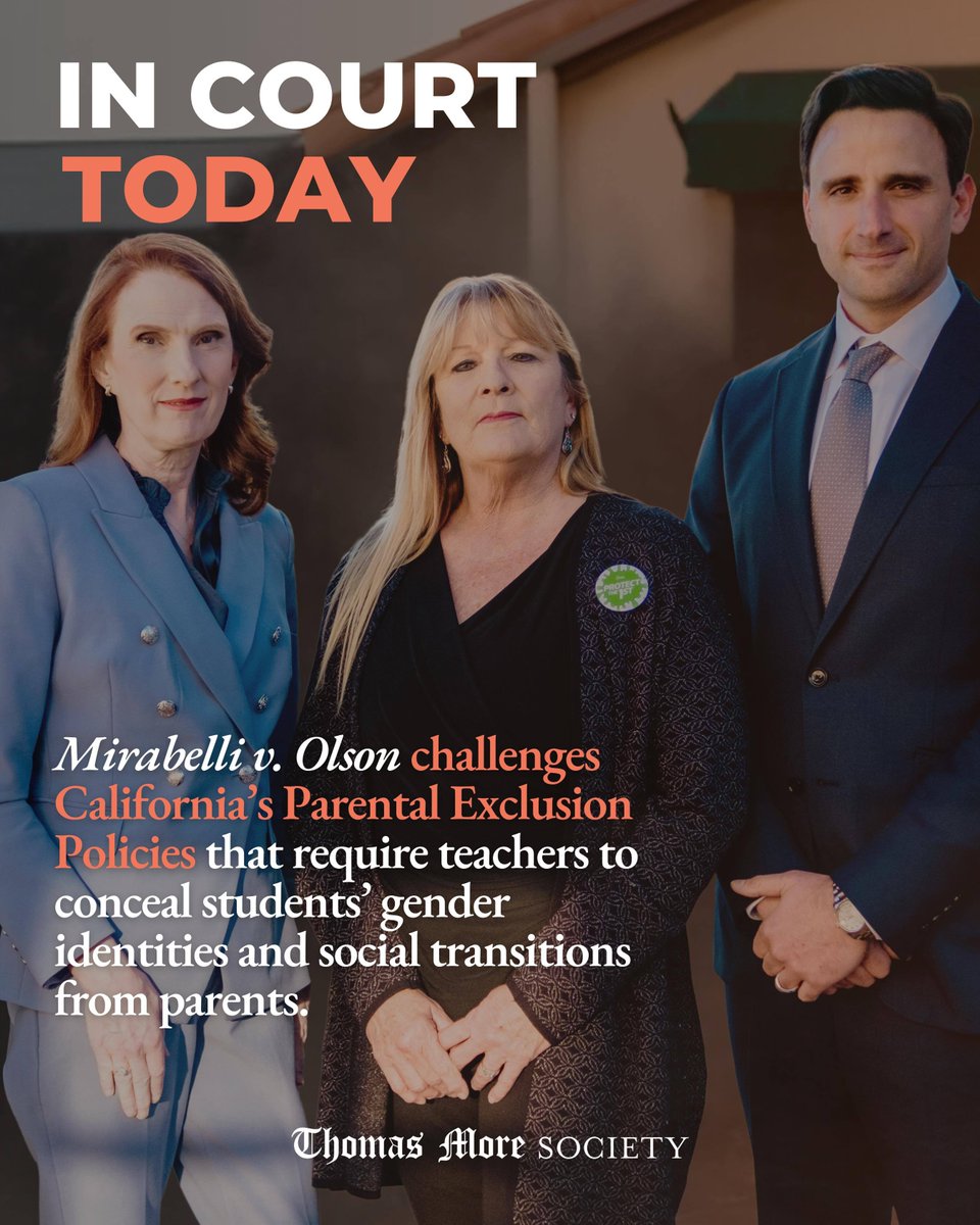 🏛 TMS IN COURT TODAY: A climactic summary judgement hearing happening today in California in our parental rights case, Mirabelli v. Olson. Learn more: hubs.la/Q03Tz-JD0

<a href="/peterbreen/">Peter Breen</a>
<a href="/PaulJonna/">Paul M. Jonna</a>