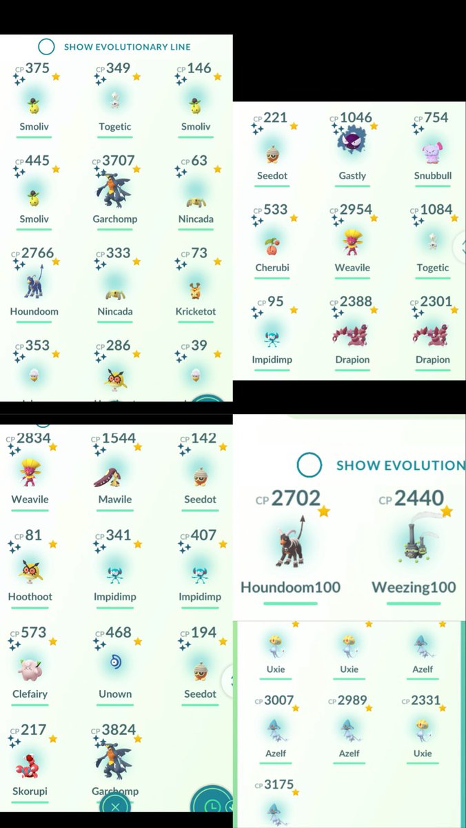 AlexJahNee's tweet photo. @PokemonGOHubNet 61 shinies (of which 11 mighty, 1 was a shundo!) 10 lake, 6 hundo total! Best event, but lots of glitches… 3 major ones every time I tried to get Mesprit- one of which was the Plus getting in the way as I was catching it &amp; Shiny Mesprit got a “network” bug https://t.co/kyHkqI757M