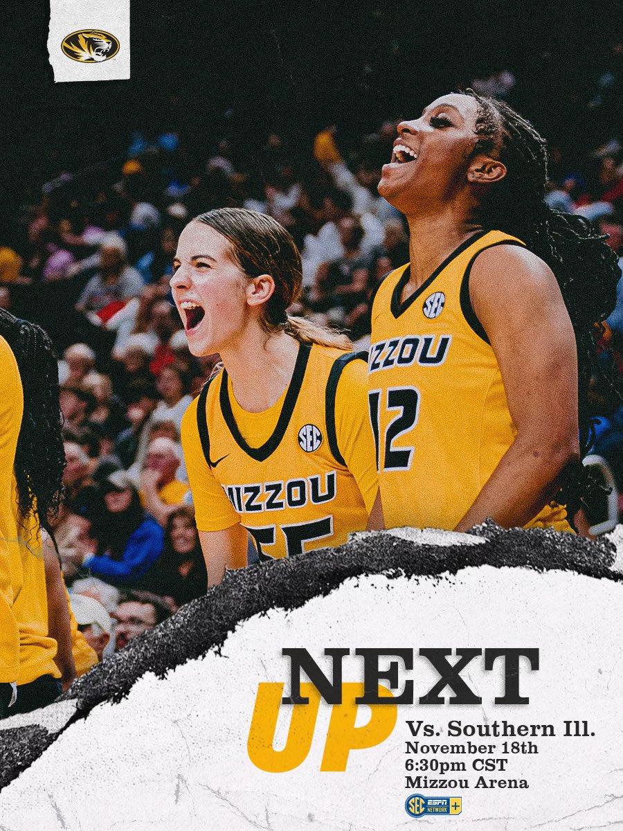 MizzouWBB's tweet photo. Back with the home crowd🐯

#MIZ x #OurZou https://t.co/Cy8IfCZEQS