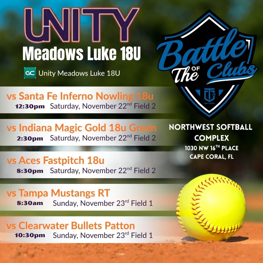 UnityMead_Luke's tweet image. LAST ☝️ of the  🍁 season is @ConnectSports_  Battle Of The Clubs in 🌞 Ft Myers 🌴‼️  Still ⏰ to 👀 our few available STUDent athletes still searching for their PERFECT FIT🙌