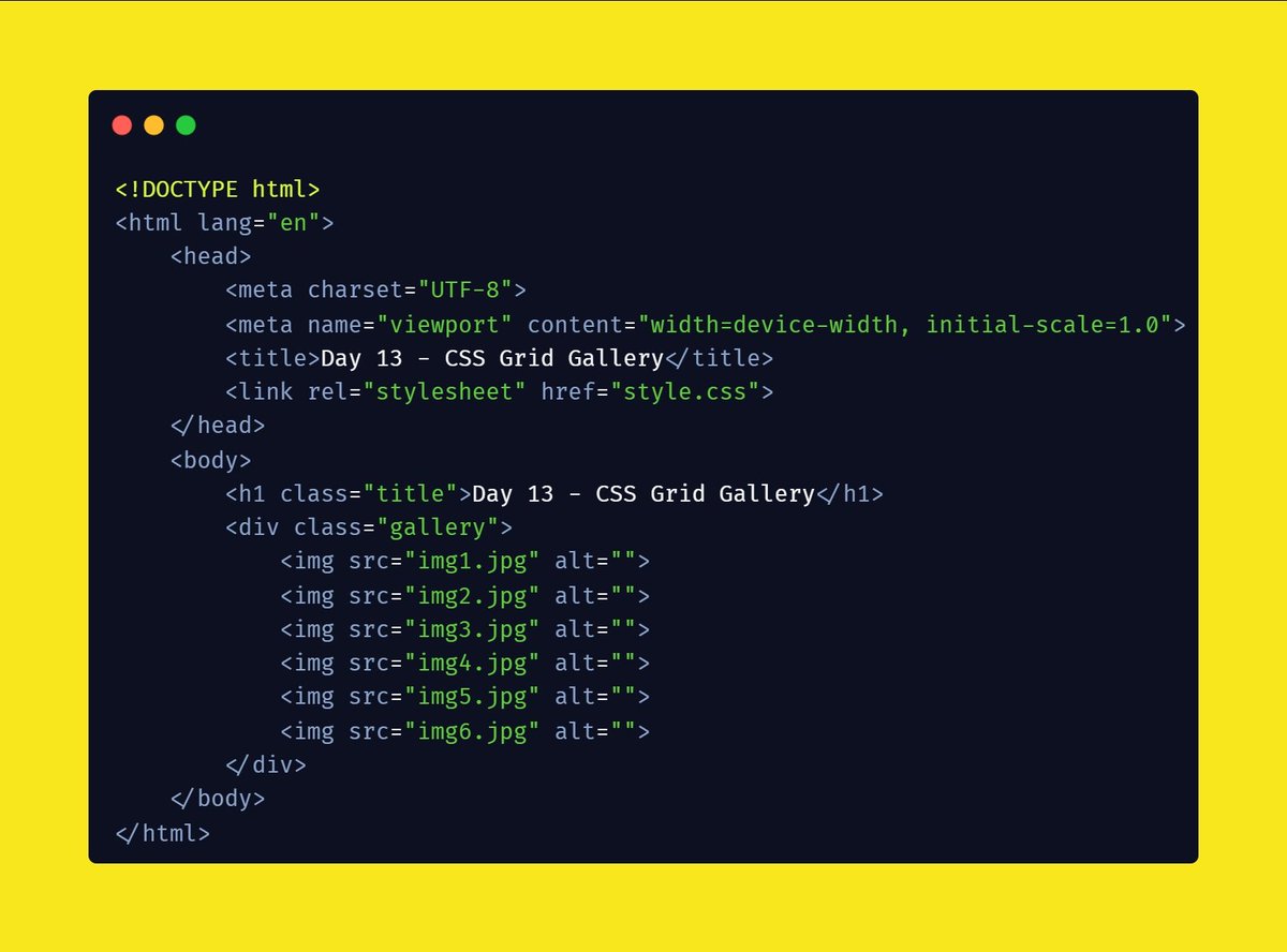 perfect_sarwan's tweet image. 🌱 Day 13 of #30DaysOfWebDev
Explored CSS Grid today and built my first responsive image gallery!  
Grid is insanely powerful — layouts feel much easier now 😄

#WebDev #CSSGrid #CodingJourney