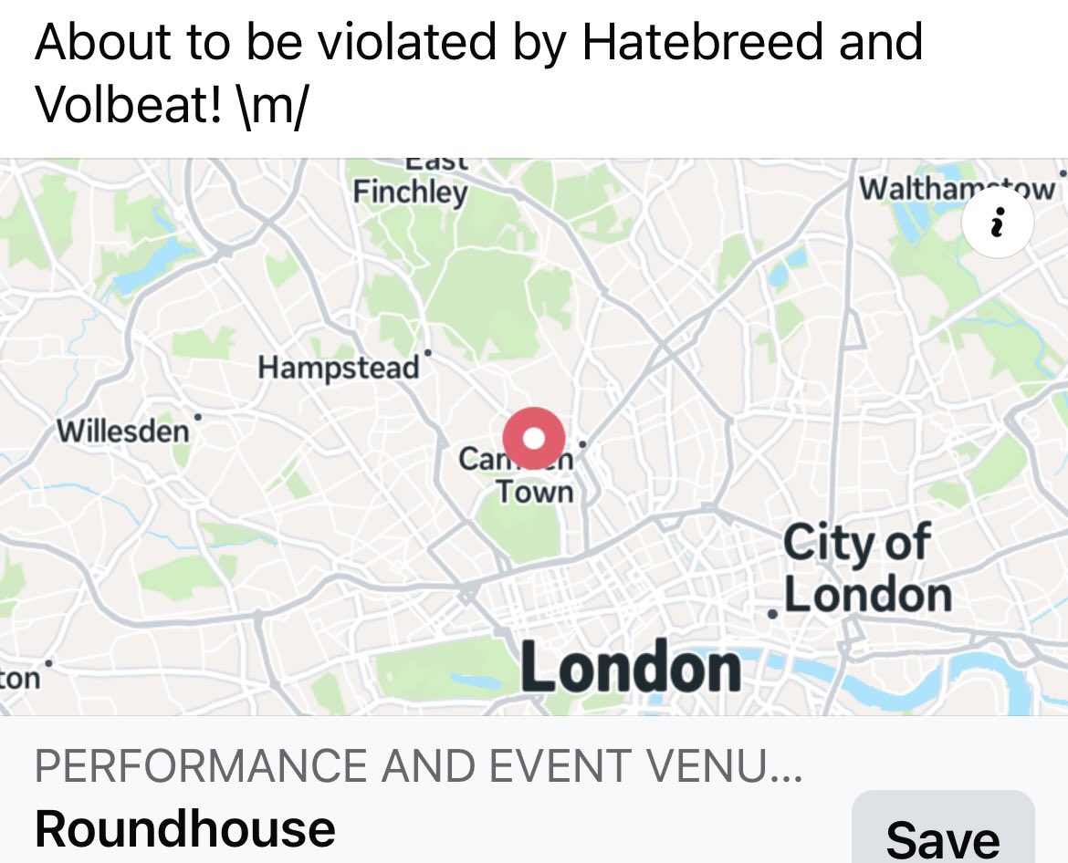 On this night in 2012 I was seeing Motörhead and Anthrax and in 2014 Hatebreed and Volbeat 🤘🏻