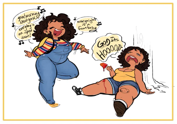 morning doodles of jessica in some old outfits 