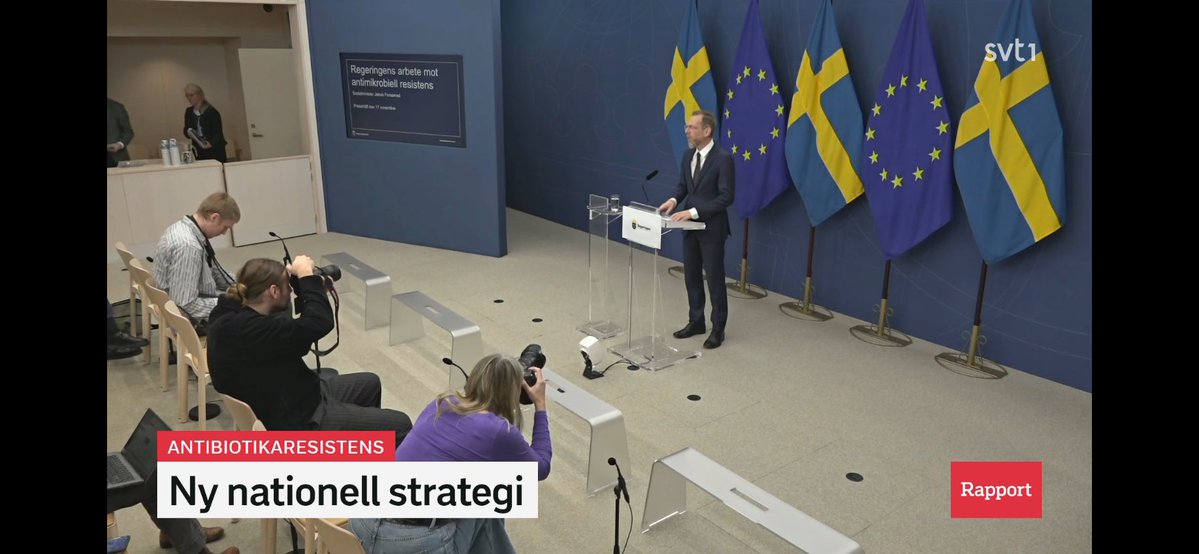Ny nationell strategi mot antibiotikaresistens med mätbara mål - utomordentligt bra av <a href="/jakobforssmed/">Jakob Forssmed</a> i 
ett av vår tids största hot mot en fungerande hälso- och sjukvård.

regeringen.se/pressmeddeland… #svpol