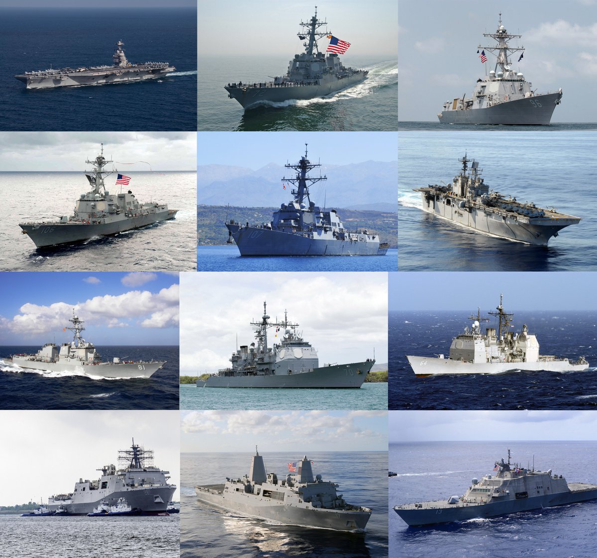 SerbinPont's tweet image. ¿Que buques de la Armada Norteamericana se encuentran en el Caribe? Permitanme graficar. 

USS Gerald R. Ford 
USS Mahan 
USS Bainbridge 
USS Winston S. Churchill 
USS Lake Erie
USS Gettysburg  
USS Stockdale  
USS Gravely  
USS Iwo Jima  
USS Fort Lauderdale  
USS San Antonio…
