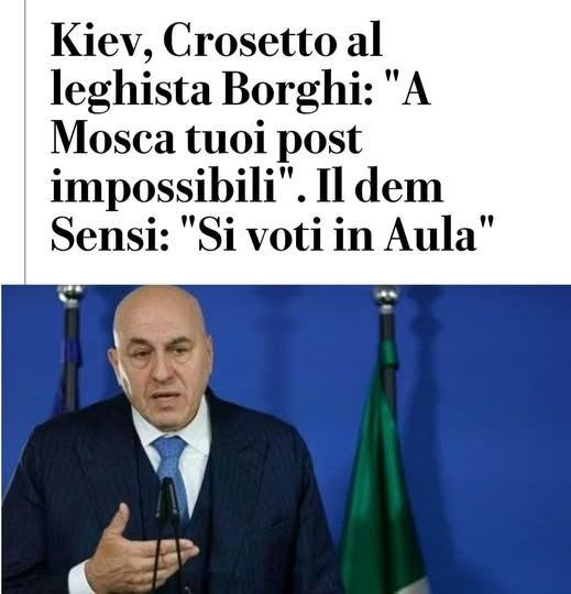 Gonzo ,lo sa che  in Russia si vedono tutte le tv occidentali mentre qui quelle russe sono proibite?
Che gli artisti italiani ed europei di tutti i tipi possono esibirsi in Russia,  da noi NO!
BUFFONE!
LA DITTATURA È QUI, NON A MOSCA!
TDC!