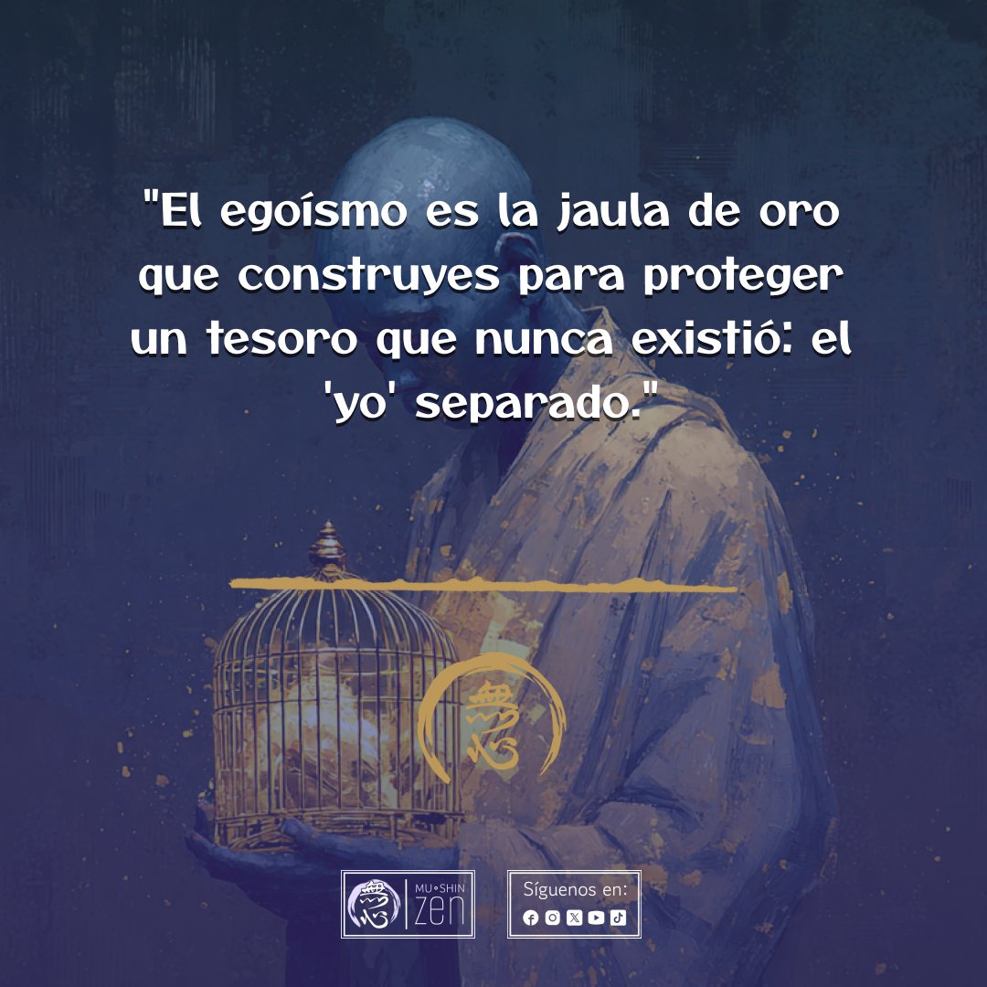 mushinGenZan's tweet image. El egoísmo nace de la ilusión fundamental de un yo sólido e independiente (anatman). La práctica Zen disuelve esta ilusión, revelando que cuidar de los demás es cuidar de uno mismo, porque no hay separación real.

#ZendoMushin #EgoísmoyZen #Anatman #IlusiónDelYo #Interconexión