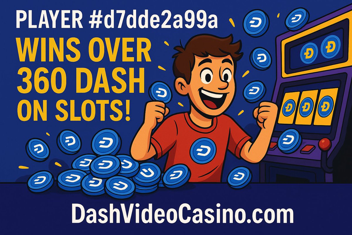 BIG NEWS from DashVideoCasino.com

Player d7dde2a99a just hit back-to-back jackpots totalling over 360 DASH on Slots at DVC! 🎰💥

That's an amazing hassle-free $30,000 folks!

Slots are on fire at DashVideoCasino.com 🔥

Play now to WIN BIG!

#DASH #CryptoCasino #Jackpot