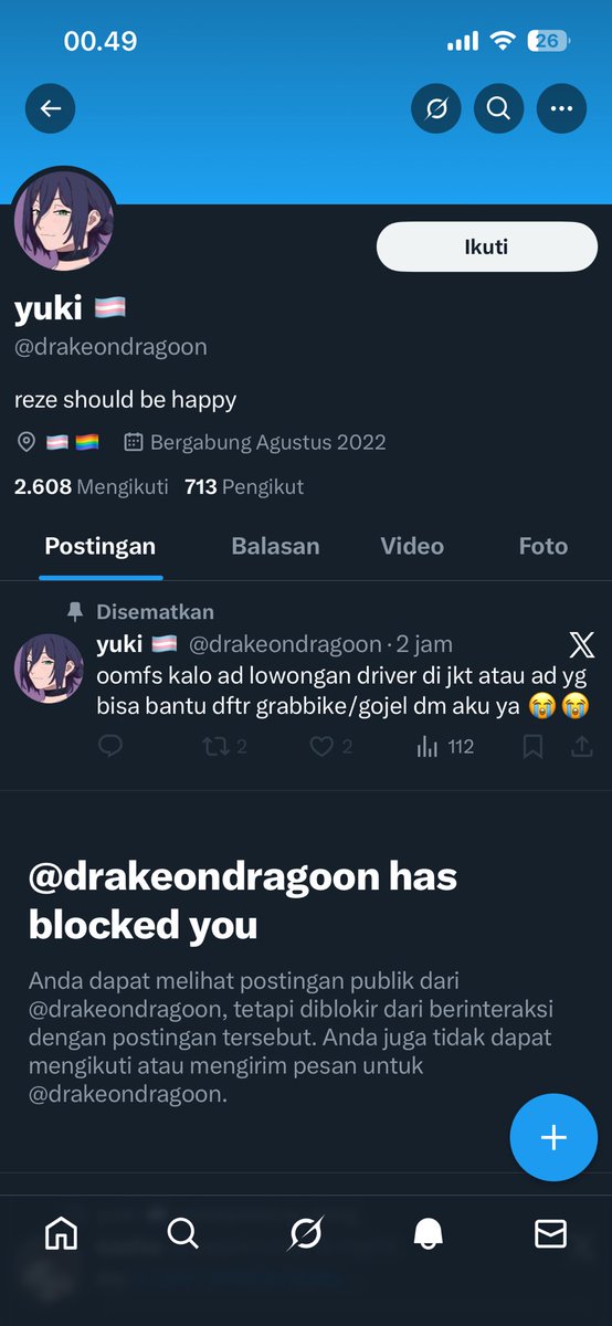 Gak jelas banget dikit dikit nge-blok. Bales argumen kek. Aneh bener main nya satu sirkel terus gimana gak luber itu bool🙂‍↔️