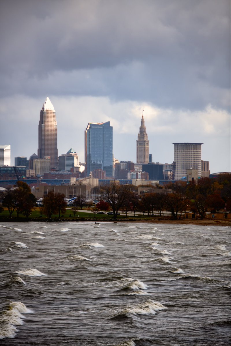 Overcast in Cleveland.