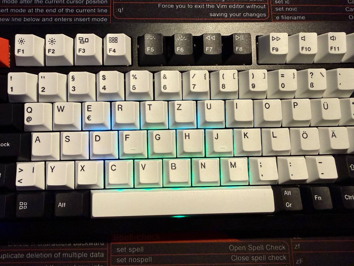 florian25686's tweet photo. Latest addition to my techkit? @KeychronMK Lemokey P1 Pro. It comes with RGB-lights and a feature I never knew I've missed: typed heatmap 😄 https://t.co/SF6aHUsXLC