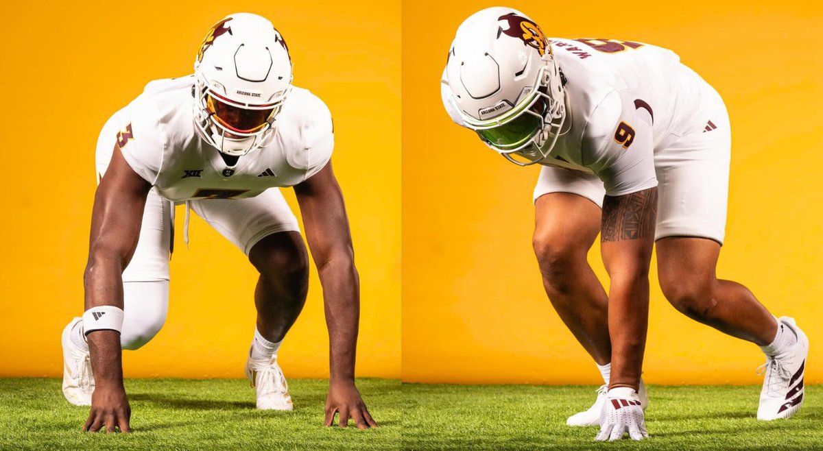 AllenTrieu's tweet image. Arizona State hosted JUCO defensive linemen Kirtland Vakalahi and David Chukwuemeka for officials over the weekend.

Both are big, athletic and newer to football, but have fantastic traits.

They talk about their Sun Devil experience here.

247sports.com/college/arizon…