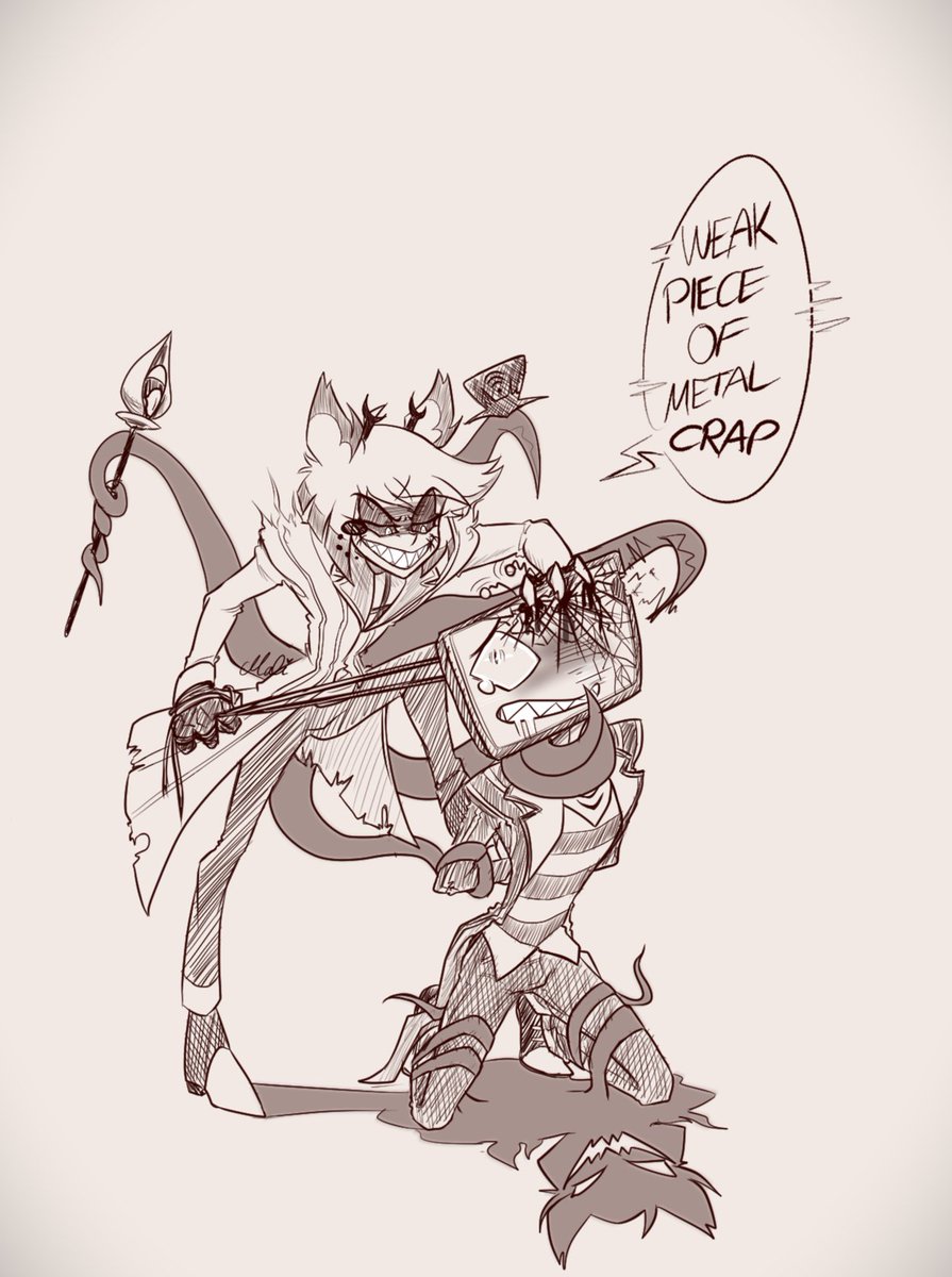 Radio Demon is slightly pissed....

#HazbinHotelFanart #AlastorHazbinHotel #Vox