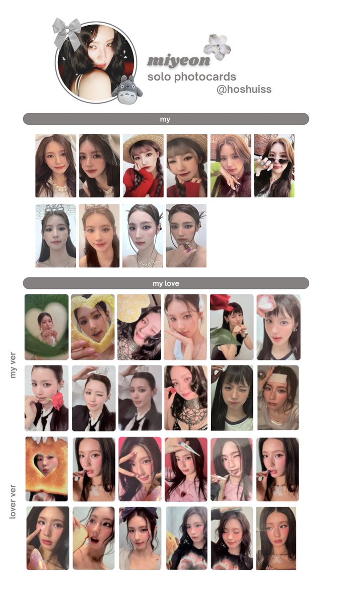 UPDATED! Miyeon my lover photocard template! #아이들 #idle #미연