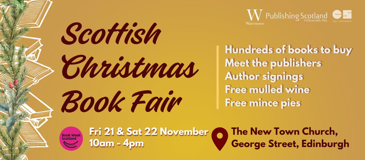 I will be doing a book signing session for my new book – Wild Edinburgh - at the Scottish Christmas Book Fair from 3pm to 3.30pm at The New Town Church in George Street, Edinburgh, on Friday 21 Nov