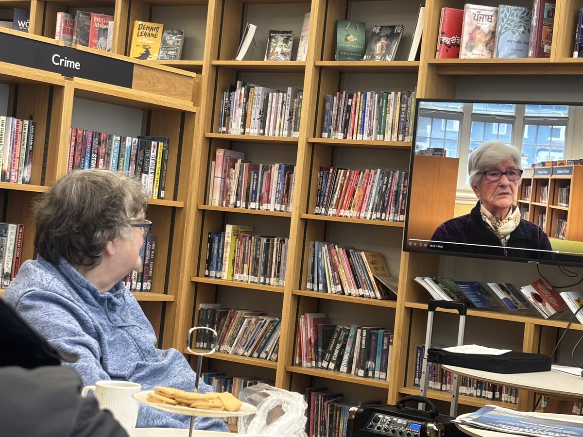 GreenwichLibs's tweet image. We had a great turnout for the public screening of Sheila&apos;s interview on Wednesday at #PlumsteadLibrary. The audience were very moved by her account of VJ day and her family&apos;s contribution. #LestWeForget