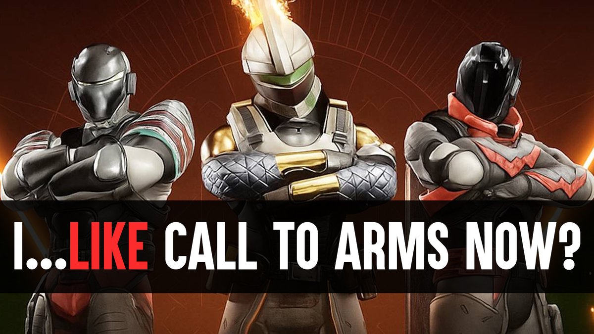 NEW VIDEO: Well, we'll see how this goes, but after its fixes, I genuinely like Call to Arms as a Destiny experience that actually...makes you feel something, be that frustration or success

youtube.com/watch?v=mrL3Fc…