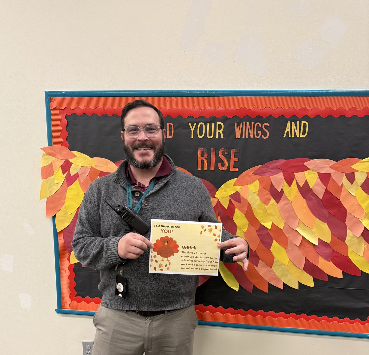 For the entire month of November, <a href="/SouthProvSchool/">South Providence School</a> staff are showing how they’re #ThankfulforU by submitting a comment of gratitude about a peer. One of my faves was for <a href="/jgriffith352/">Jon Griffith</a>, appreciating his history knowledge! #RethinkingAltEd

<a href="/AGHoulihan/">Andrew G. Houlihan</a> <a href="/UCPSNC/">Union County Public Schools</a>