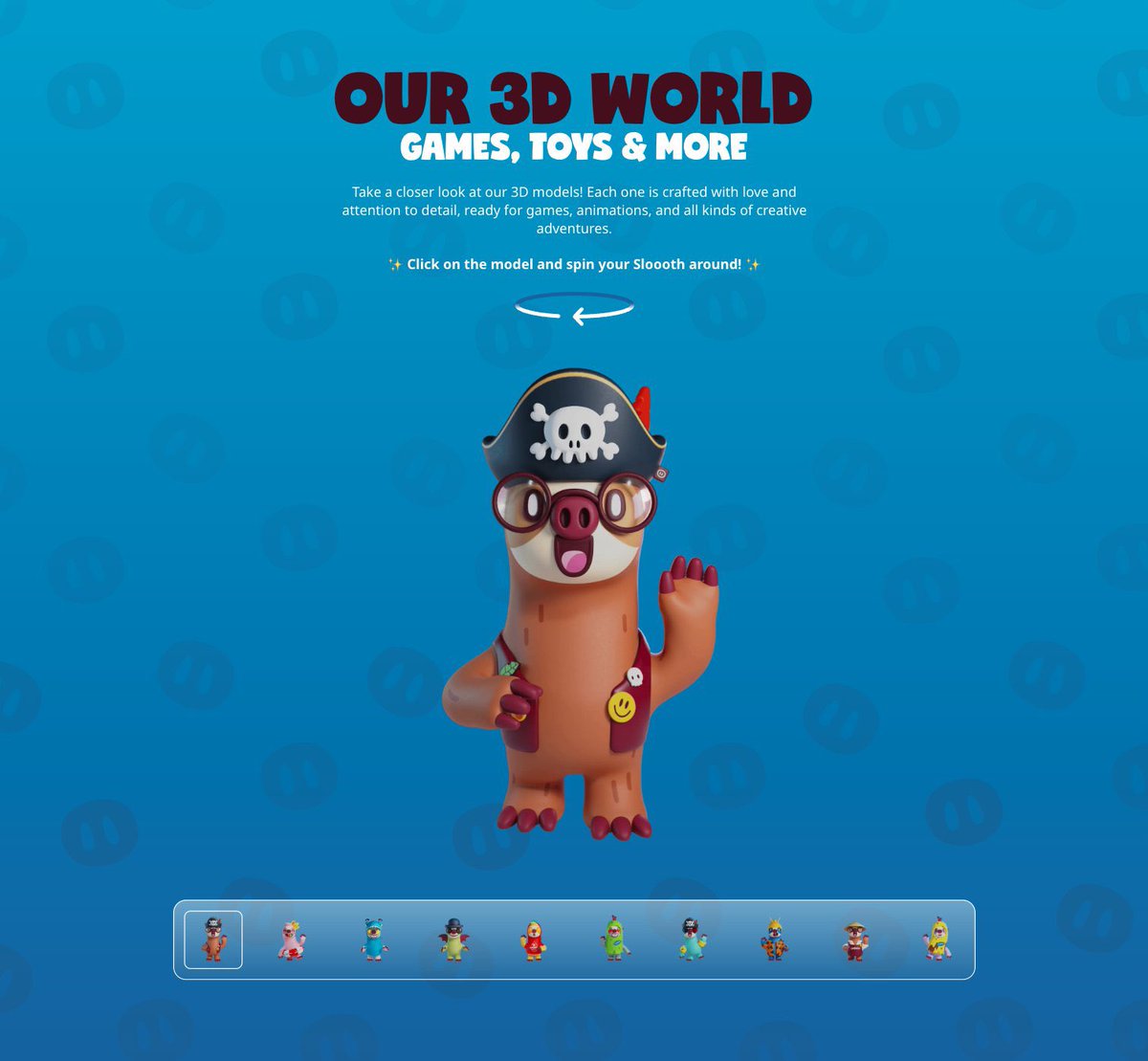 Pequelord's tweet image. You asked for it… and we delivered! 💚🦥
Our website is now updated with 10 of our 3D Sloooths models, allowing you to explore all the beautiful details up close.

💚🦥 sloooths.com

Every texture, every colour, every tiny vibe, carefully crafted by @C_reu_D  🌱✨…