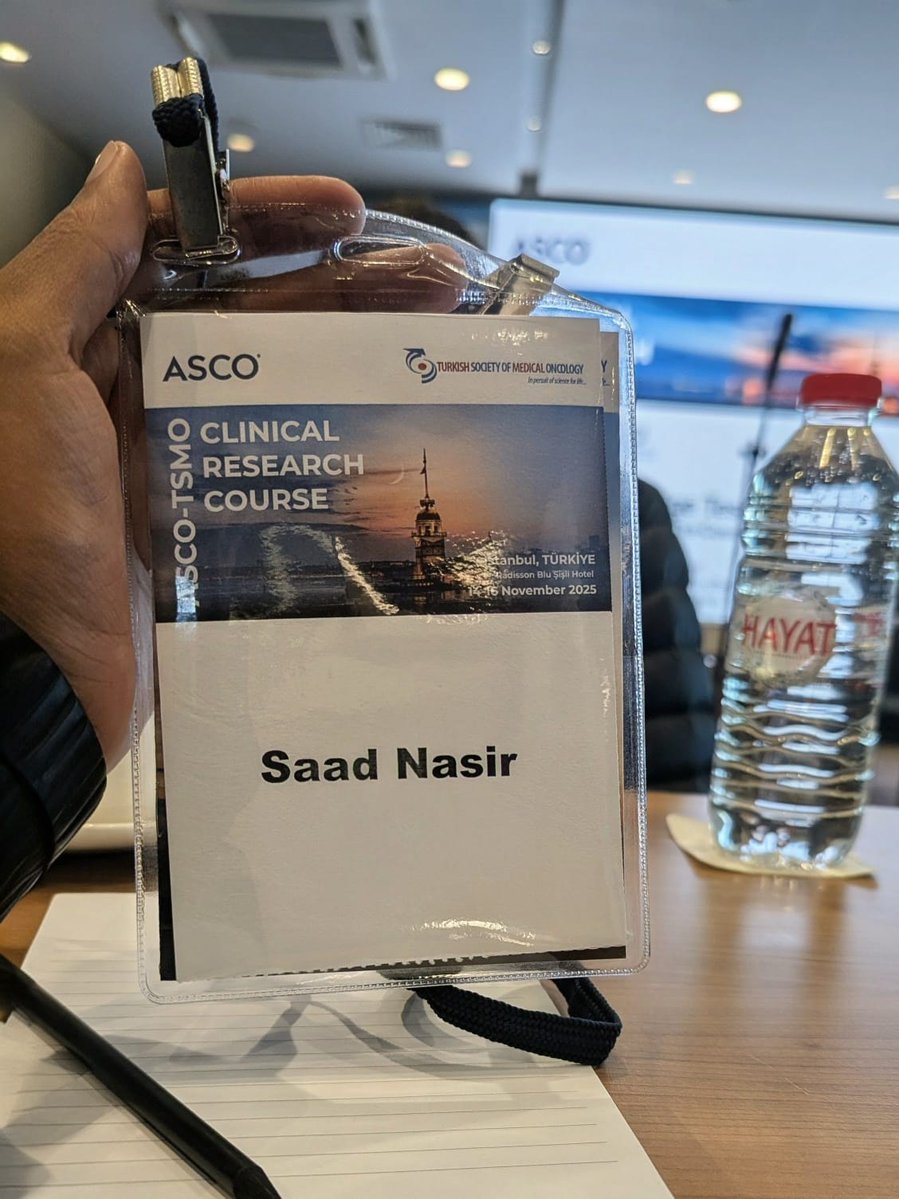 saadnasir01's tweet image. Amazing last few days at the @ASCO-TSMO International Clinical Research Course (ICRC)! Learned from leaders in the field &amp;amp; built meaningful connections with my 🇹🇷 peers. Grateful to @ASCO for this opportunity — it will make a significant difference in my career. 
@ASCOTECAG