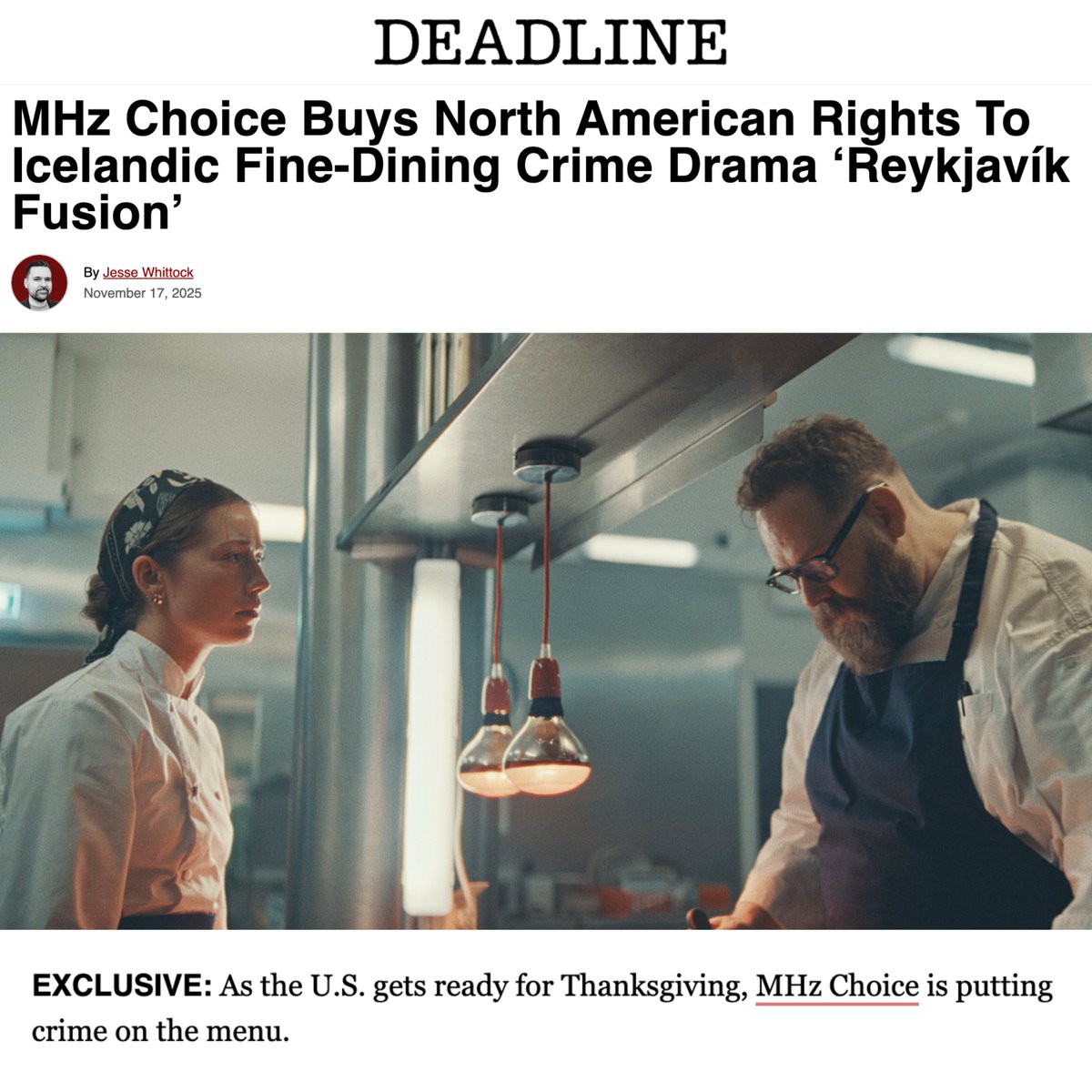 WildSheepProd_'s tweet image. Excited to be partnering with Lance Schwulst and @MHzChoice to bring Reykjavík Fusion to North America in 2026.

Big shoutout to @hordurr, @jonasmargeir &amp;amp; the entire team at Iceland’s ACT4 for crafting a crime drama with real edge.

#ReykjavikFusion #Act4 #WildSheepContent