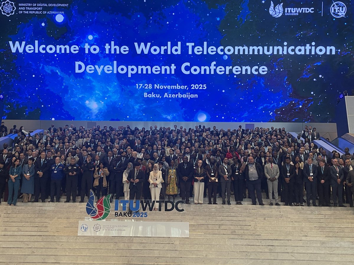 #ARTinforme 

L'ART prend part à la CMDT-25 <a href="/ITU/">Int’l Telecommunication Union</a> 
Lisez : art.cm/fr/article/cmd…
DG <a href="/zoo_zame/">Philemon ZOO ZAME</a> leads TRB's delegation at the WTDC-25 in Baku
 Read: art.cm/en/article/wtd…
#CMDT25 #digital #digitalart #Cameroun #itu #inclusion #innovation #azerbaijan