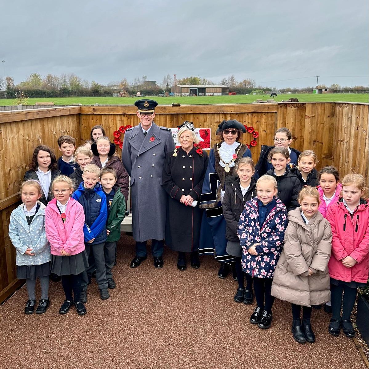 #ERDeputyLieutenant Air Commodore Ian Stewart CBE attended #Pollington #ArmisticeDay and laid #ERwreath on behalf of #ERLordLieutenant to honour the fallen and cherish their legacy - National 2minute silence was observed #ERViceChairman #Wewillrememberthem #EastRiding #ERChairman
