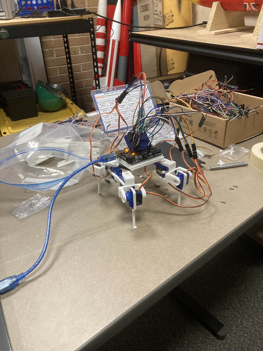 UNTRobotics's tweet image. Please check our Discord for updates on the room location!!

UNT  Robotics is holding a general meeting this Wednesday from 7-9 PM in  Discovery Park! We will be coding this robotic quadruped using C++ !  This workshop is open for all students, no experience required!