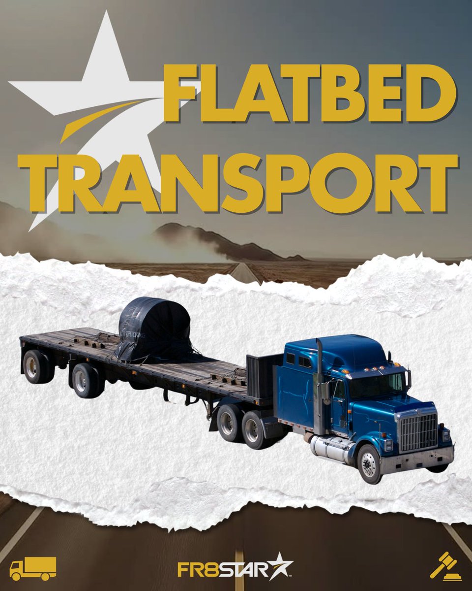 TheFR8Star's tweet image. ⭐ CATEGORY SPOTLIGHT: Flatbed Transport ⭐

Get connected to carriers with extensive experience in flatted transport services! Click the link below to see our full resource guide! 👇
🔗 ow.ly/6fsV50XrXsE

#FlatbedTransport #ShippingSolutions #TransportIndustry #FR8Star