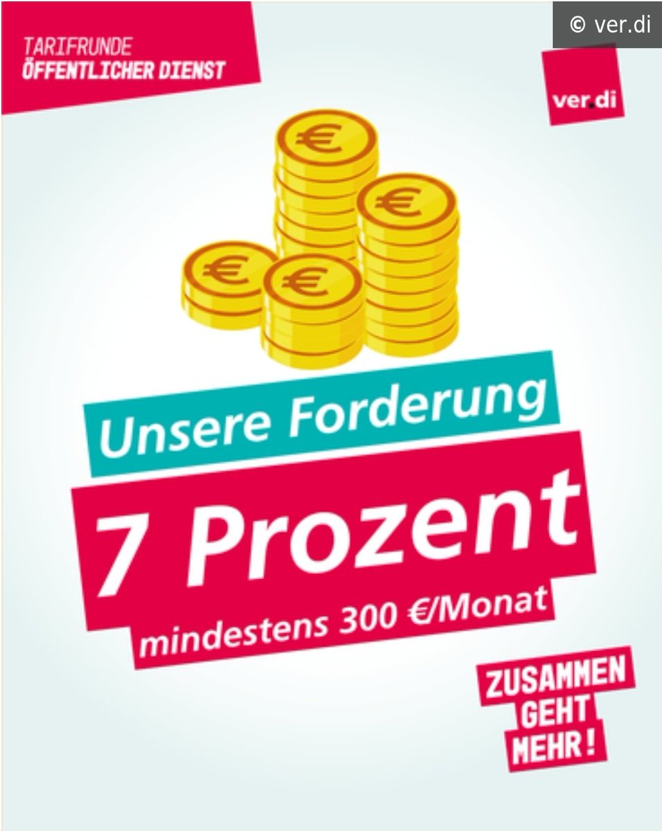 Die Bundestarifkommission von #verdi hat auf heute die Forderung für die #Tarifrunde der Länder beschlossen