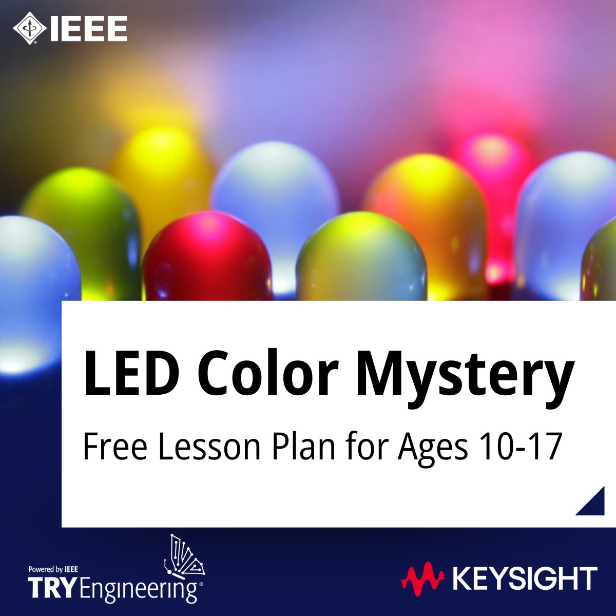 TryEngineering's tweet image. 🌟 Dive into the world of circuits with our LED Color Mystery lesson, sponsored by @Keysight! Students will experiment with LEDs, Ohm’s Law, and learn how to use a multimeter with engaging hands-on activities.

👉 Click here to view the full lesson plan: bit.ly/3ZL1IJH