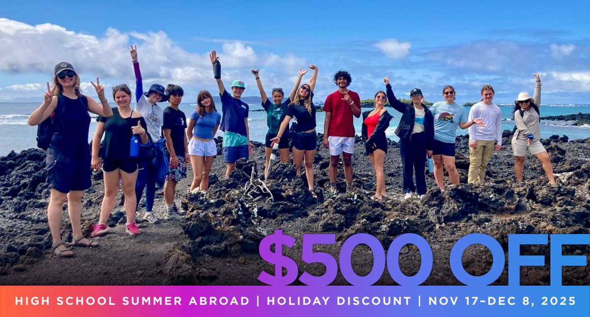 📣 📣 📣 Don’t miss our biggest discount of the year! Now through Dec 8, we’re offering $500 off any #ExperimentAbroad summer 2026 program! 

➡️ To claim your discount, submit an application by Dec 8 with a $500 deposit paid by Dec 22 at: ow.ly/frKj50Xt0Bm
