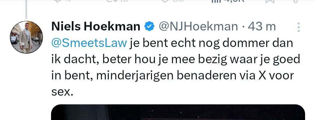 TerreurFleur's tweet photo. Volgens mij is het nog dommer om je voorwaarden te overtreden en weer ongefundeerd iemand van misbruik te betichten. Of niet, @SmeetsLaw 😉 ?
#backtojail https://t.co/afW3Fht9v8