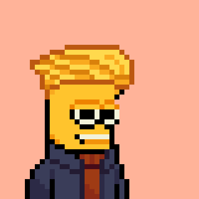 requiemthefox's tweet image. i minted one of these zen0 bananas and i got banana donald trump