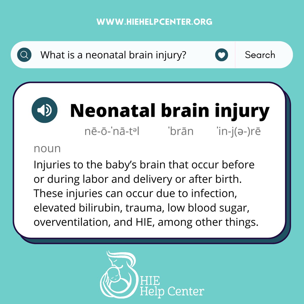 HIEHelpCenter's tweet image. A neonatal brain injury diagnosis can feel overwhelming, but there is support available. 💙

You can:
➡️Work closely with your child’s care team
➡️Explore early therapies
➡️Connect with parent support networks and
➡️Continue to advocate for your child

🔗hiehelpcenter.org/2024/02/18/is-…