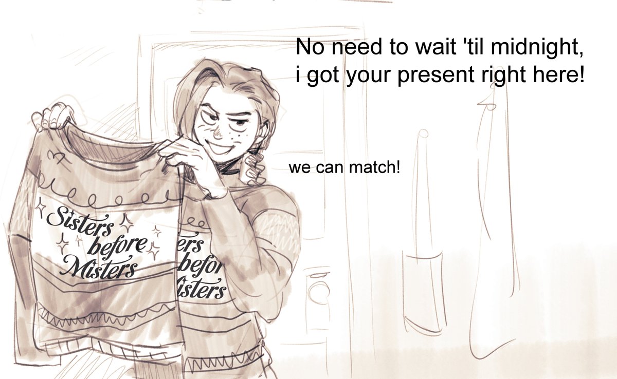 otomegrandma's tweet photo. request for 'arcane christmas special' https://t.co/hZAIUahdl1