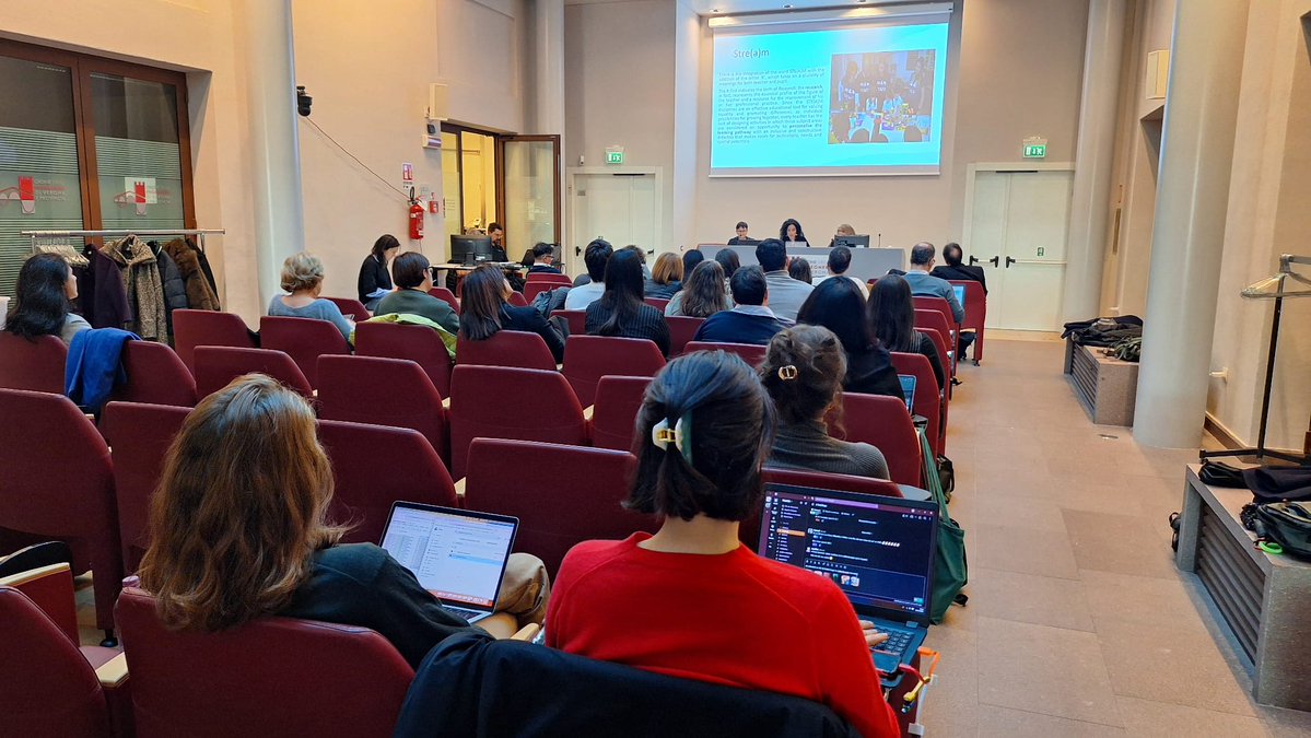Insteamproject's tweet image. During the afternoon session of the #INSTEAM International Conference held in Verona (Italy), we held a hybrid (online and in-person) round table to share experiences about inclusive STEAM practices, with talks from France, Italy and Spain.

#STEAMEducation #InclusiveTeaching