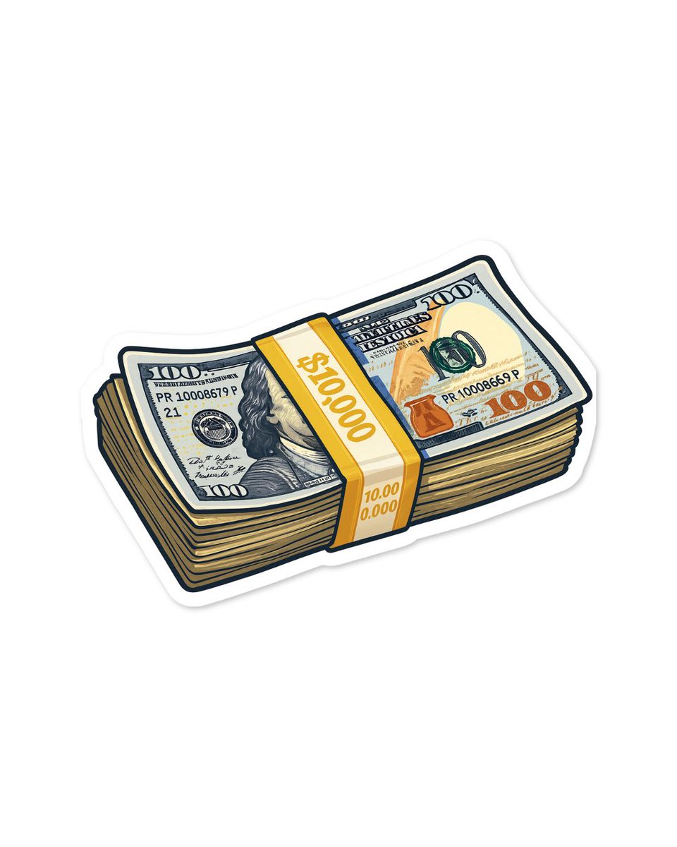 stickeranything's tweet image. Get Money. 💰

#StickerAnything #GetMoney #motivation  #StickerArt